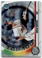 2020 BOWMAN SCOUTS TOP 100 DREW WATERS ATLANTA BRAVES #BTP-30