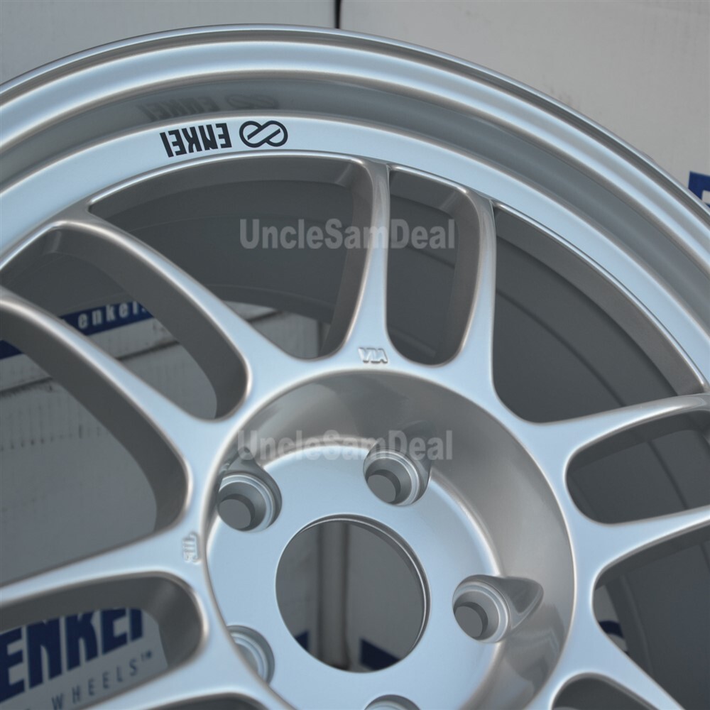 18x10 5x114.3 38 OFFSET ENKEI JAPAN RPF1 SILVER 12 SPOKES