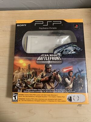 PSP 2000 LimitedEdition Star Wars Battlefront Renegade Squadron Box Manuals Only