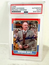 Gene Hackman Hoosiers Autographed Set Basketball Card PSA/DNA Auth Auto