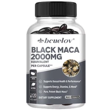 Maca Root 500mg - 30 To 120 Capsules - High Strength Black Maca Extract