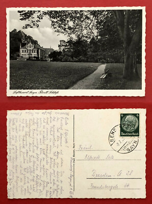Postcard Sayn Bendorf Rhine 1939 Prince lock ( 77132