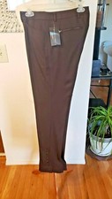 NWT 798 Ralph Lauren BLACK LABEL Dark Brown Wool Pants SZ 8