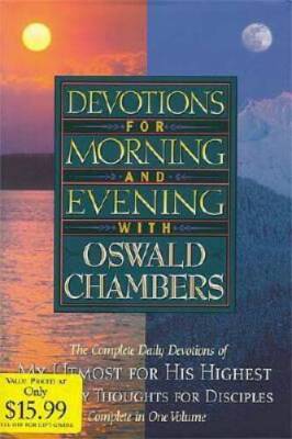 Devotions for Morning and Evening with Oswald Chambers - Hardcover - GOOD