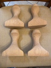 Wood Table Legs Unfinished Wood Corbels 6 inch with Smooth Outside