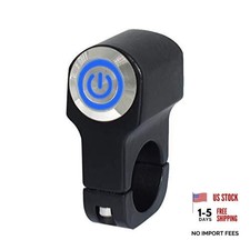 1" 24.5mm LED Motorcycle Switches Handlebar Mount Healight Fog Light Switch