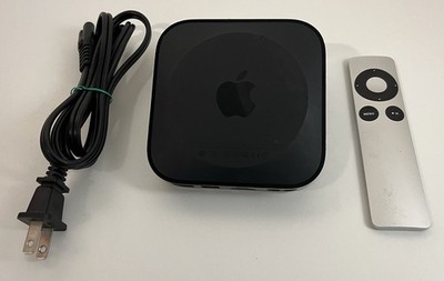 Apple TV 3rd Gen A1469 HD Media Streamer Streaming Box w/power cord and remote