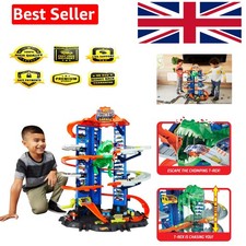Image of Hot Wheels City Ultimate Garage Playset with Multi-Level Racetrack and Robo T...