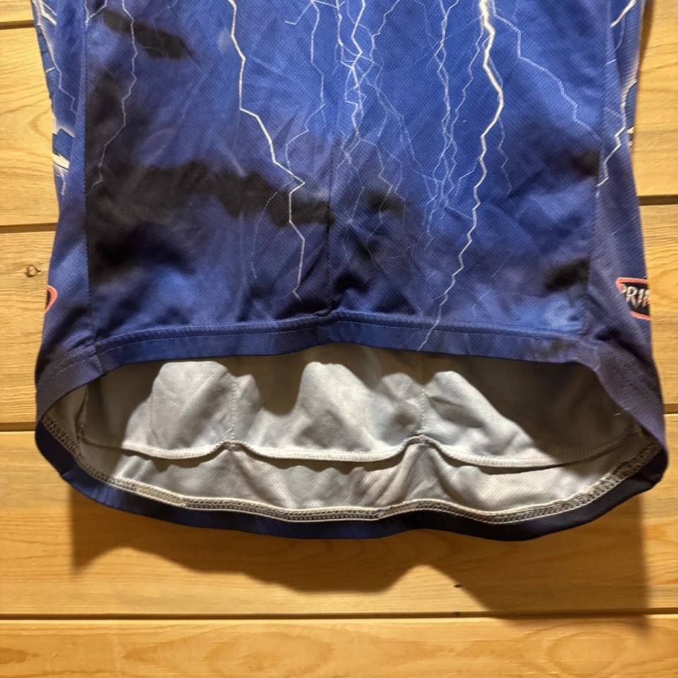 Camiseta masculina de ciclismo 2006 Primal Ride The Lightning Metallica azul média - Imagem 3 de 4