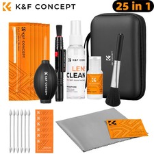 K F CONCEPT 25-in-1 Camera Cleaning Kit Blower Wipes Cloth Lens Phone FREE SHIP
