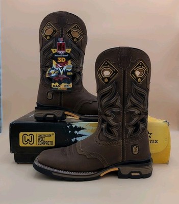 Nokota Horse 18 Work Gear Square Toe Cowboy Leather Boots US 7 Parker Crazy Miel