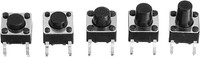 6X6Mm Tact Switch Pushbutton Switch 4Pin Dip Momentary Push Button 50 Pcs