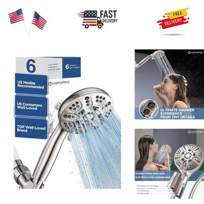#ad #ad 6 Mode High Pressure Handheld Shower Head Set Consumer Reports Recommended H... $50.99
