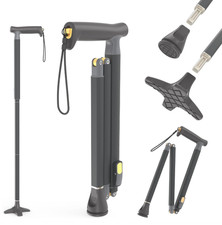 Foldable Walking Cane for Men Women Stable, Stylish, Compact Support