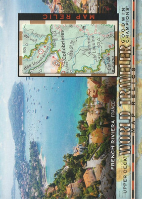 2019 Upper Deck Goodwin Champions World Traveler Map Relics French Riviera #WT-2