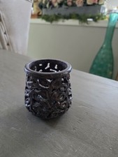 China Wood Carved Dynasty  Hollow Brush Pot Pencil Vase Rare Collectible Asian 