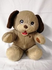 Tribüne - Vintage Talking Friends Teddybär Hund 38 cm funktionstüchtig.