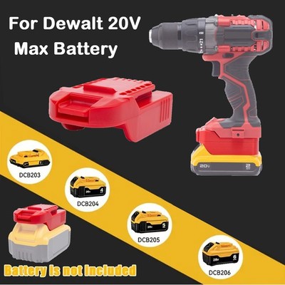 Adapter For Dewalt 20V MAX Li-ion Battery To For Bauer 20V Series Power Tools