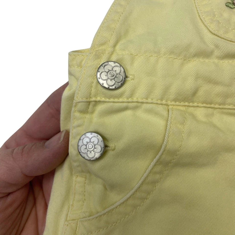 Mono corto de colección con volantes bordados flores tejidas para bebés niñas 18M Foto 4 de 4