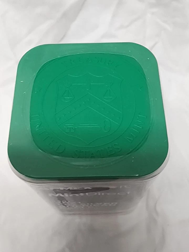 2021 Silver Eagle Sealed Tube of 20 - Mint Direct + First Strike - Type 1 - Image 2 of 3