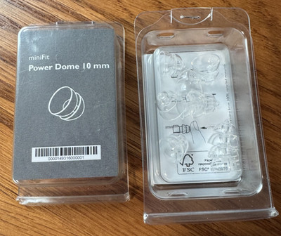 2 Packs Oticon miniFit 10mm Power Domes For Hearing Aids. 20 Total.
