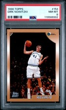 1998 TOPPS #154 DIRK NOWITZKI ROOKIE RC PSA 8