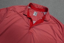 Callaway Opti Dry Swing Tech Polo Mens Large Red Check Golf Performance Stretch