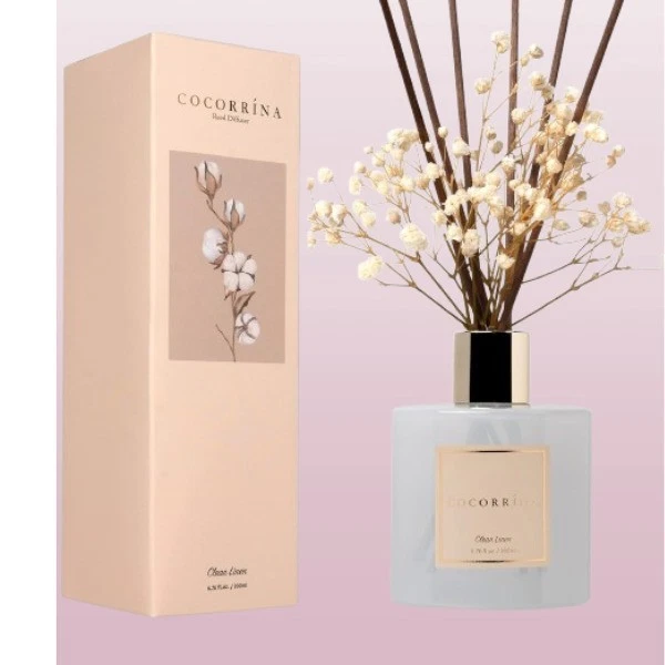 Cocorrína ReedDiffuserSet,Clean Linen 6.7 fl oz Scented Diffuser with Sticks new - Image 2 of 4
