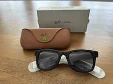 Ray-Ban Meta Stories Smart Glasses with Charging Case - Matte Black
