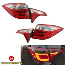Tail Lights Full Led Red Leftright Tail Lamps For Toyota Corolla 2014-2016