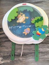 Fisher Price Rainforest Waterfall Soother Jungle Peek-a-Boo Crib Rail Toy Disney