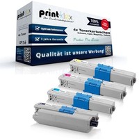 4X Farb Tonerkartuschen FüR Oki MC-342-DN Black Cyan Magenta Proline Pro