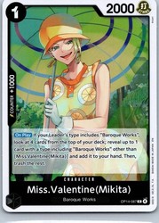 Miss.Valentine (Mikita) OP14-087 The Azure Sea's Seven One Piece TCG Rare Foil