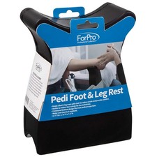 Black Portable Foot Scraper Leg Rest for Comfortable Pedicure Spa Accessory
