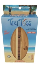 Hook And Ring Toss Game Tiki Toss Short Board Edition Bamboo Party Game New