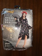 Sugar skull darling Spirit Halloween costume size Medium 8-10