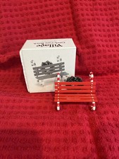 Department 56 North Pole Series CANDY CANE BENCH #52669 vtg Xmas decor village
