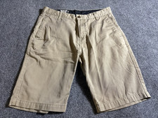 Volcom Shorts Mens Size 30 Long Brown Chino Corpo Class Slash Pockets Belt Loops