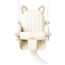Wooden Hanging Baby Swing with Soft Safety Belt, Cozy Infant Swing ... Fast Ship