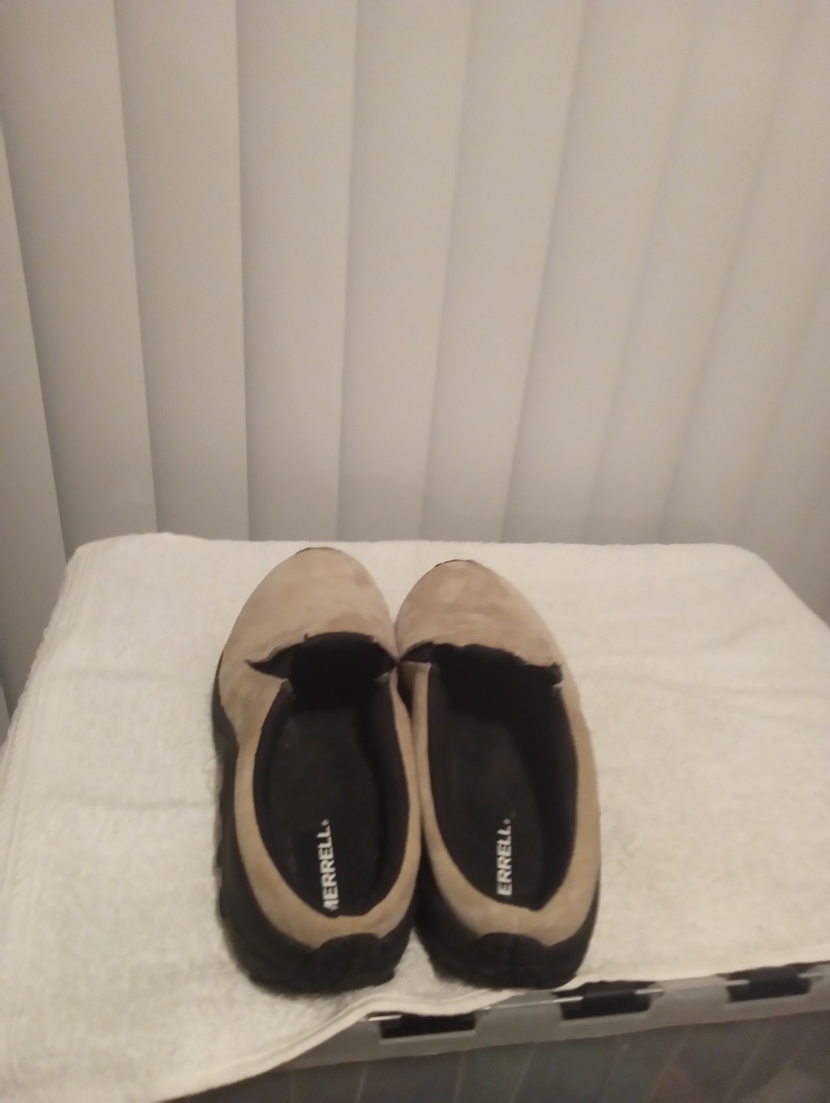 Merrell scarpe uomo vintage marrone giungla mocs scamosciate taglia 9 5 J093299