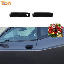 2PCS Exterior Door Handle Decor Cover Trim for Dodge Challenger 2012-2023 Black