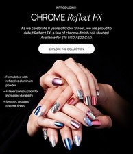Color Street ColorStreet CHROME VELVET METAL dry nail polish strips