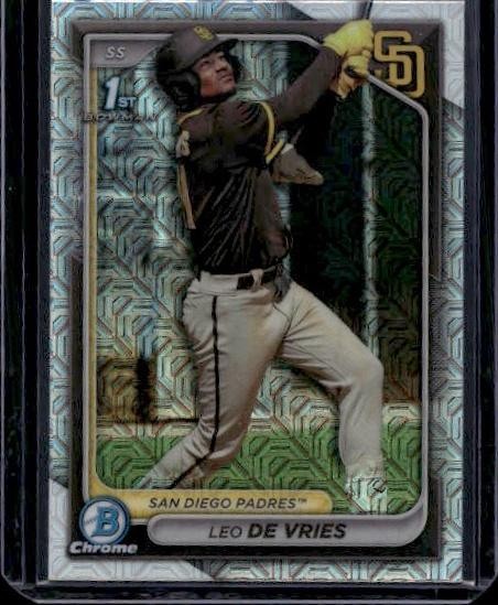 2024 Bowman Chrome #BCP-179 Leo De Vries Prospects Mojo Refractors