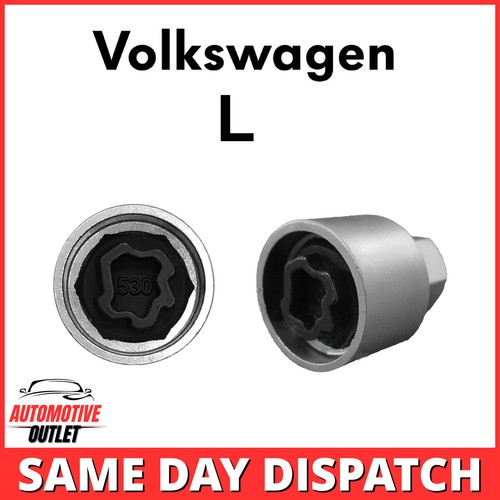 MASTER LOCKING WHEEL SECURITY BOLT KEY ANTI THEFT FOR VOLKSWAGEN NUMBER 530, L