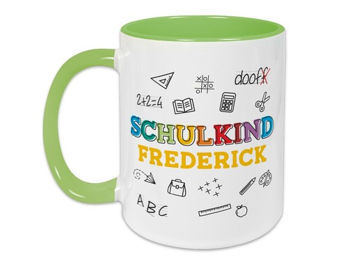 Tasse zur Einschulung "Schulkind" personalisiert Geschenk für Schulstart Schule - Bild 4 von 10