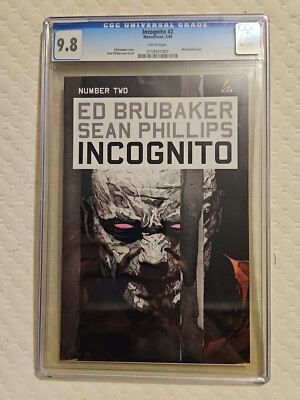 Incognito #2 Icon Comics 2008 Ed Brubaker & Sean Phillips Cgc 9.8