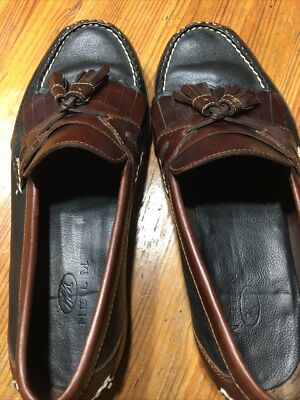 Neil M Two-Tone Brown and Black Loafers Men main image 2