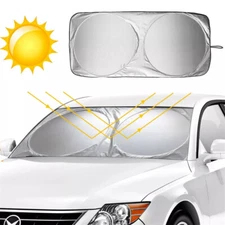 59*27.5in Foldable Car Windshield Sun Visor Sunshade Window UV Sun Block Cover