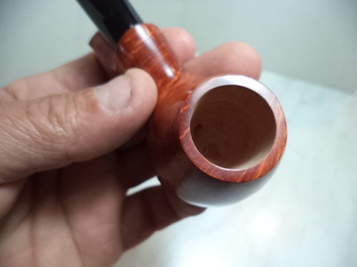 PIPA PFEIFE NERON BRIAR RADICA ACABADO LISO STAND UP HECHO EN ITALIA 5 NUEVO - Imagen 4 de 7
