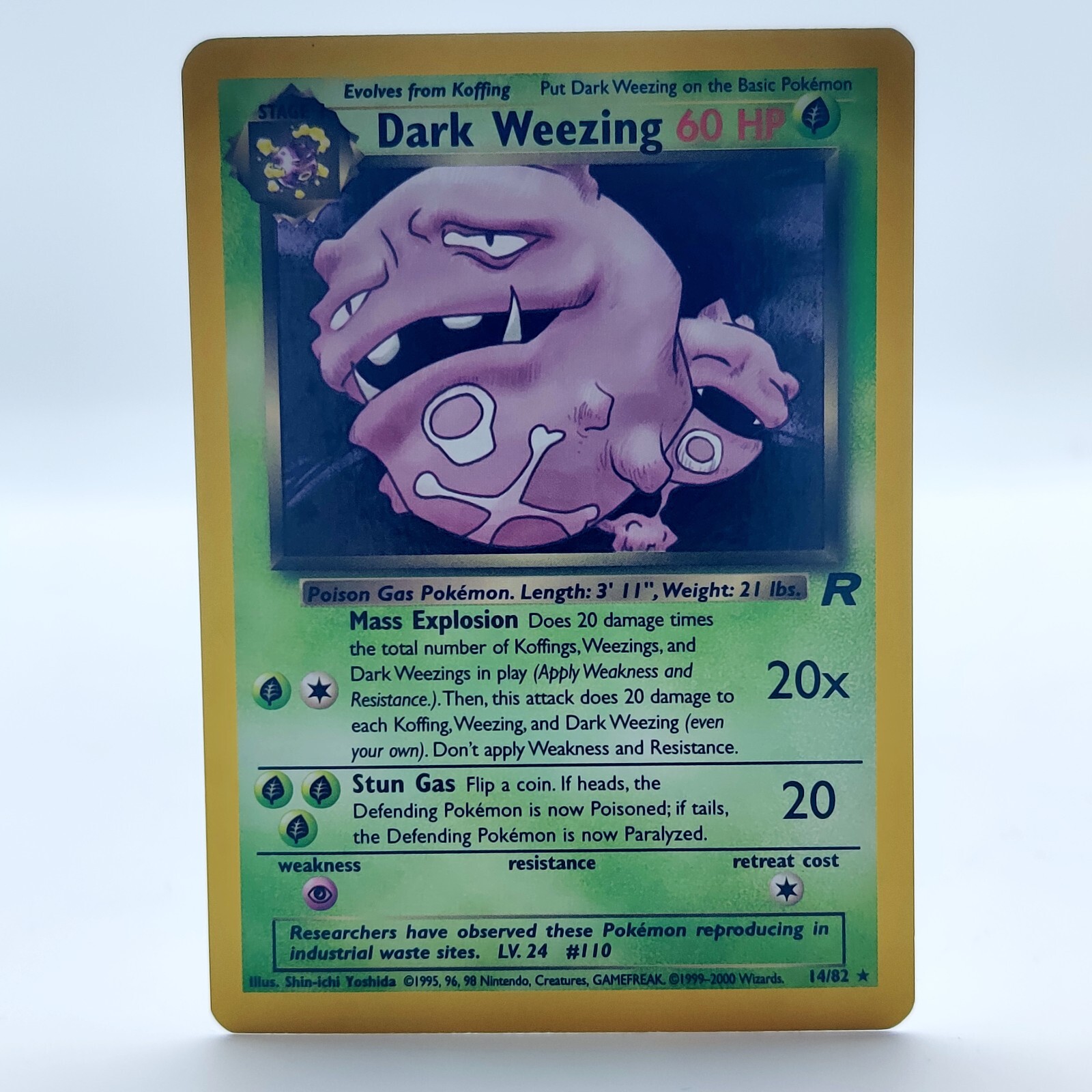 Pokemon TCG Card - Dark Smogmog Team Rocket 14/82 Holo Rare EXC-NM